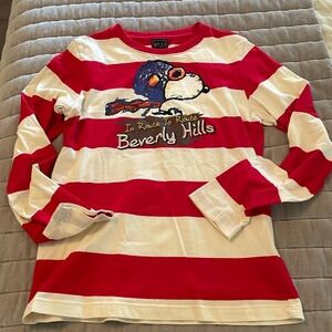 NII Snoopy by Tom Everhart top M L 10 12 11 never worn RARE Peanuts
